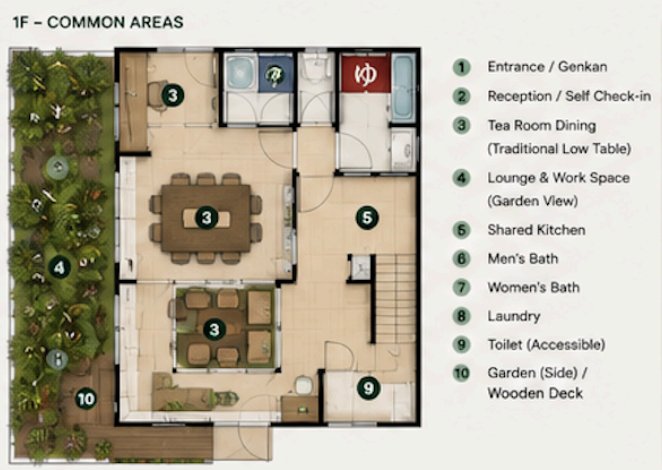1F Common Areas Floor Plan